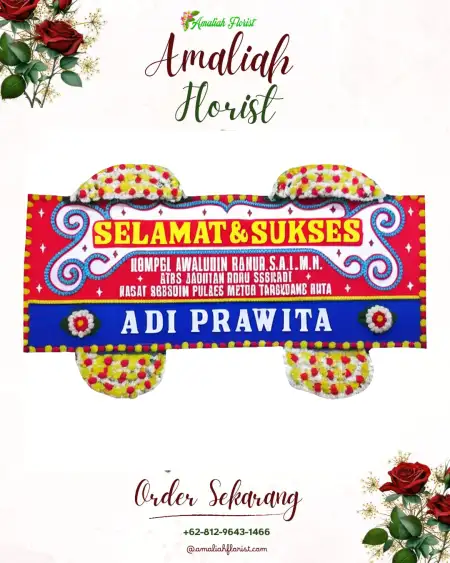 Papan Bunga Ucapan Selamat Cileles